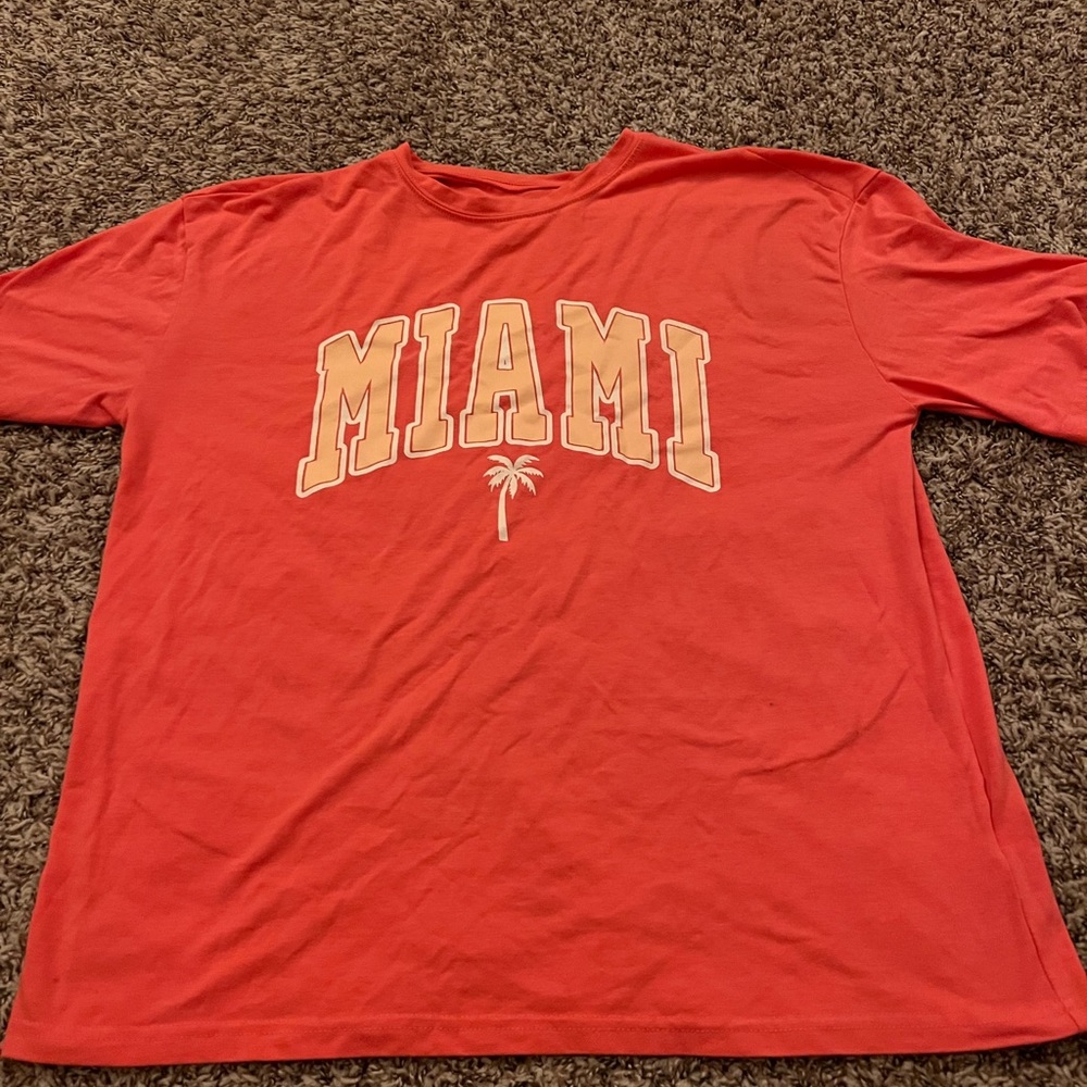 hot pink Miami shirt
